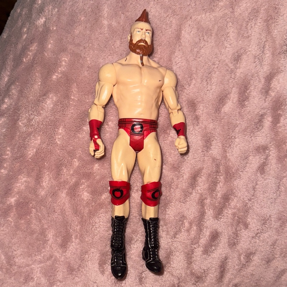 Mattel Action Figure with Red and Black Accents